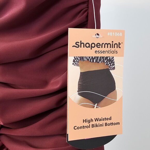 Shapermint Womens High Waisted Control Bikini Bottoms, Ruched, Flattering, 2XL - Picture 3 of 9